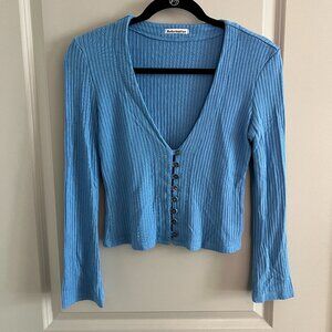 Reformation Gellar Top in Parisian Blue